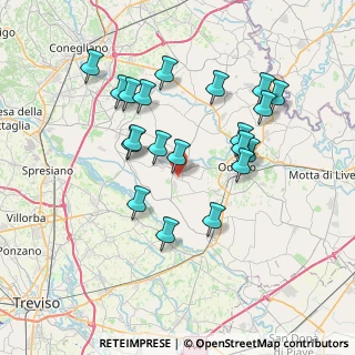 Mappa Via Caberluzze, 31024 Ormelle TV, Italia (6.9785)
