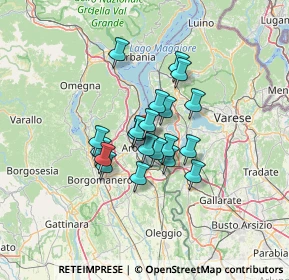 Mappa Via Firenze, 21021 Angera VA, Italia (8.985)