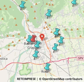 Mappa Viale Monte Grappa, 36061 Bassano del Grappa VI, Italia (3.90417)