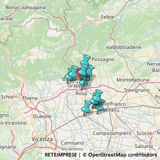 Mappa Viale Monte Grappa, 36061 Bassano del Grappa VI, Italia (7.42385)