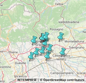 Mappa Viale Monte Grappa, 36061 Bassano del Grappa VI, Italia (9.20167)