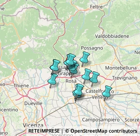 Mappa Viale Monte Grappa, 36061 Bassano del Grappa VI, Italia (8.9)