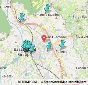 Mappa Viale Monte Grappa, 36061 Bassano del Grappa VI, Italia (1.84667)