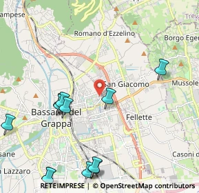 Mappa Viale Monte Grappa, 36061 Bassano del Grappa VI, Italia (2.6725)