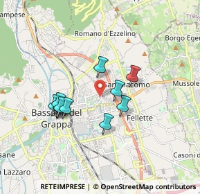 Mappa Viale Monte Grappa, 36061 Bassano del Grappa VI, Italia (1.47182)