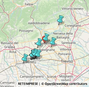 Mappa /B, 31044 Montebelluna TV, Italia (11.98833)