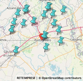 Mappa Via G.Venanzio, 30026 Portogruaro VE, Italia (8.6315)
