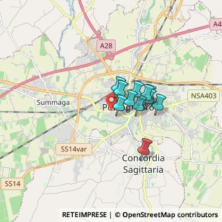 Mappa Viale L. Cadorna, 30026 Portogruaro VE, Italia (1.04545)