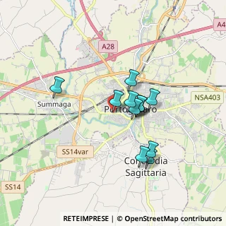 Mappa Viale L. Cadorna, 30026 Portogruaro VE, Italia (1.30417)