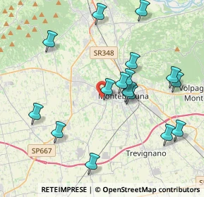 Mappa Via Monte Rocca, 31044 Montebelluna TV, Italia (4.15125)