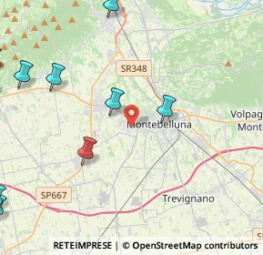 Mappa Via Monte Rocca, 31044 Montebelluna TV, Italia (6.53273)