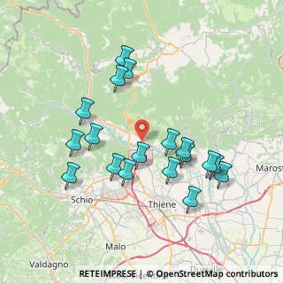 Mappa Via Torino, 36030 Caltrano VI, Italia (7.33722)