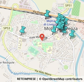 Mappa Via Alessandro Manzoni, 31045 Motta di Livenza TV, Italia (0.502)