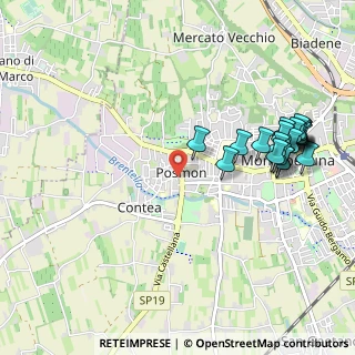 Mappa Via Monti Berici, 31044 Montebelluna TV, Italia (1.1715)