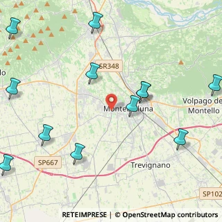 Mappa Via Monti Berici, 31044 Montebelluna TV, Italia (5.86077)