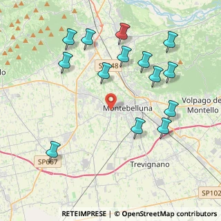 Mappa Via Monti Berici, 31044 Montebelluna TV, Italia (4.46214)