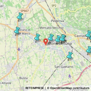 Mappa Via Monti Berici, 31044 Montebelluna TV, Italia (2.40273)