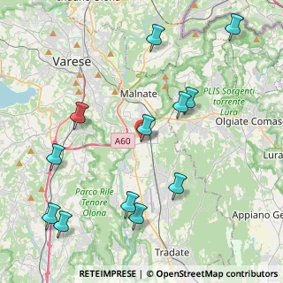 Mappa Via Roma, 21040 Vedano Olona VA, Italia (4.89833)