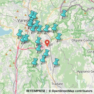 Mappa Via Roma, 21040 Vedano Olona VA, Italia (3.8035)