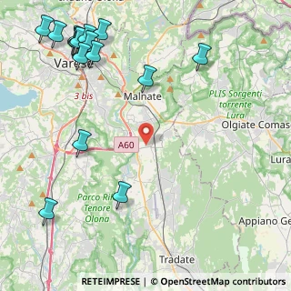 Mappa Via Roma, 21040 Vedano Olona VA, Italia (6.12938)