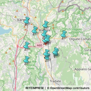 Mappa Via Roma, 21040 Vedano Olona VA, Italia (2.82538)