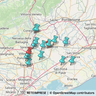 Mappa Via Langhirosso, 31046 Oderzo TV, Italia (12.478)