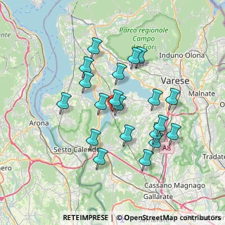 Mappa Via Guglielmo Marconi, 21020 Varano Borghi VA, Italia (6.5275)