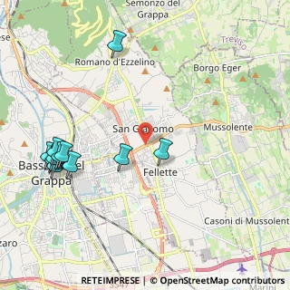 Mappa Via S. Domenico Savio, 36060 Romano D'ezzelino VI, Italia (2.46273)