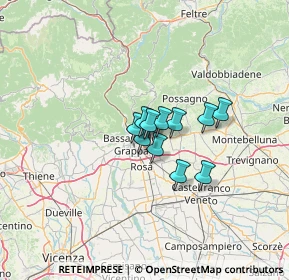 Mappa Via S. Domenico Savio, 36060 Romano D'ezzelino VI, Italia (7.09091)