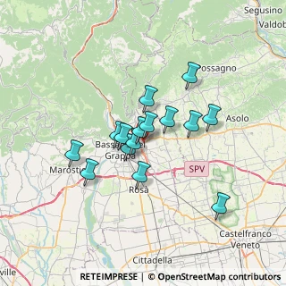 Mappa Via A. Pasinato, 36060 Romano D'ezzelino VI, Italia (5.13333)