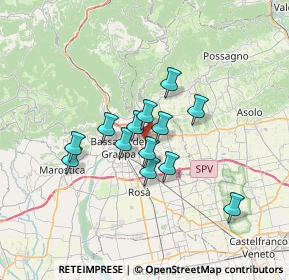 Mappa Via S. Domenico Savio, 36060 Romano D'ezzelino VI, Italia (5.00769)