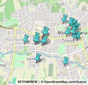 Mappa Via San Francesco, 31044 Montebelluna TV, Italia (0.443)