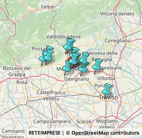 Mappa Via San Francesco, 31044 Montebelluna TV, Italia (6.94214)