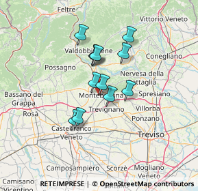 Mappa Via San Francesco, 31044 Montebelluna TV, Italia (9.64417)