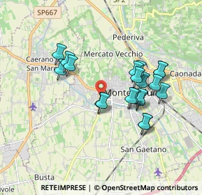 Mappa Via Monte Pallone, 31044 Montebelluna TV, Italia (1.599)