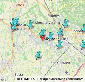 Mappa Via Monte Pallone, 31044 Montebelluna TV, Italia (2.135)