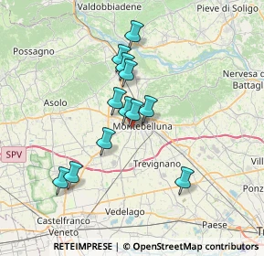 Mappa Via Monte Pallone, 31044 Montebelluna TV, Italia (5.6825)