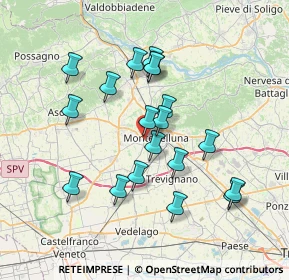Mappa Via Monte Pallone, 31044 Montebelluna TV, Italia (6.55842)