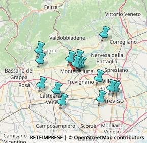 Mappa Via Monte Pallone, 31044 Montebelluna TV, Italia (11.47)