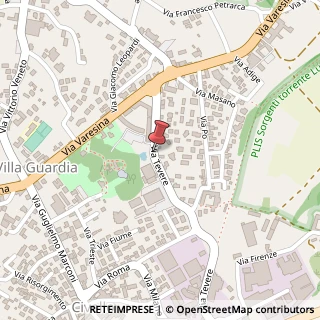 Mappa Via tevere 42, 22079 Villa Guardia, Como (Lombardia)
