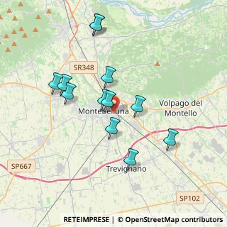 Mappa Via Risorgimento, 31044 Montebelluna TV, Italia (3.43167)