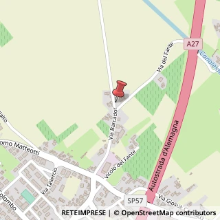 Mappa Via Barcador, 20, 31027 Spresiano, Treviso (Veneto)