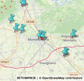 Mappa Via Antonio Pacinotti, 31044 Montebelluna TV, Italia (5.10455)