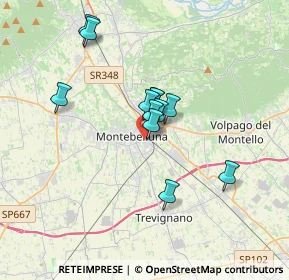 Mappa Via Antonio Pacinotti, 31044 Montebelluna TV, Italia (2.62667)