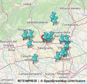 Mappa Via Antonio Pacinotti, 31044 Montebelluna TV, Italia (12.455)