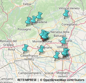 Mappa Via Antonio Pacinotti, 31044 Montebelluna TV, Italia (12.32333)