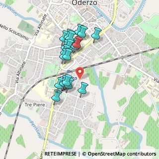 Mappa Via Lucia Colao, 31046 Oderzo TV, Italia (0.381)