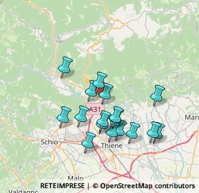 Mappa 36030 Caltrano VI, Italia (6.45294)