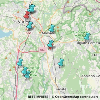 Mappa Via S. Pancrazio, 21040 Vedano Olona VA, Italia (5.31692)