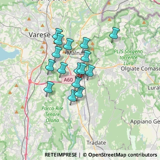 Mappa Via S. Pancrazio, 21040 Vedano Olona VA, Italia (2.66)